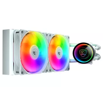 COUGAR CPU waterkoeling, Poseidon Elite 240, ARGB wit, All-in-One-vloeistofkoeler, wit