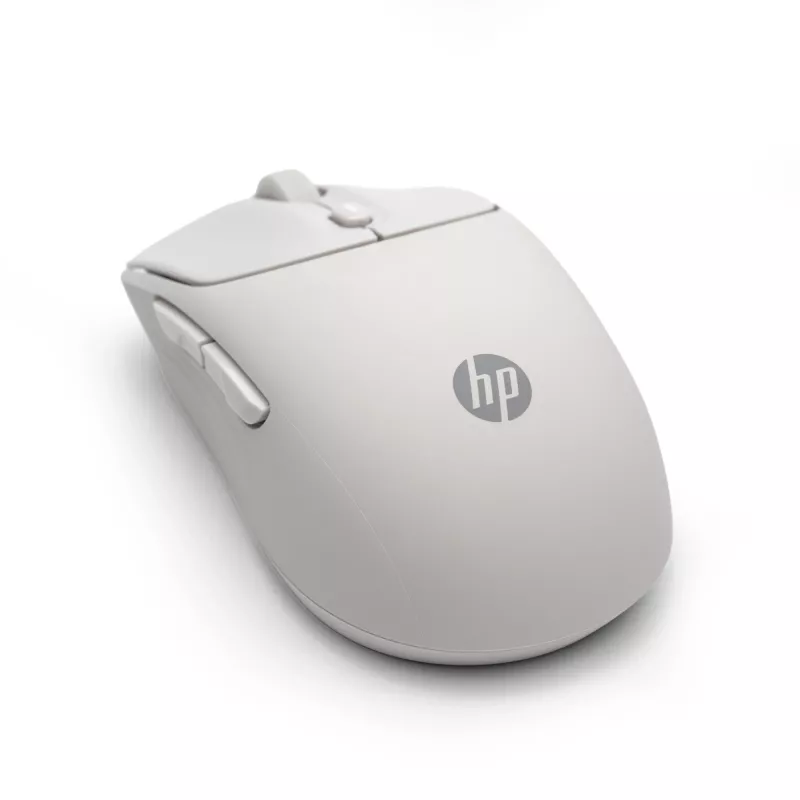HP 400 Stille Maple draadloze muis, voor beide handen, RF draadloos + Bluetooth, 6000 DPI, beige