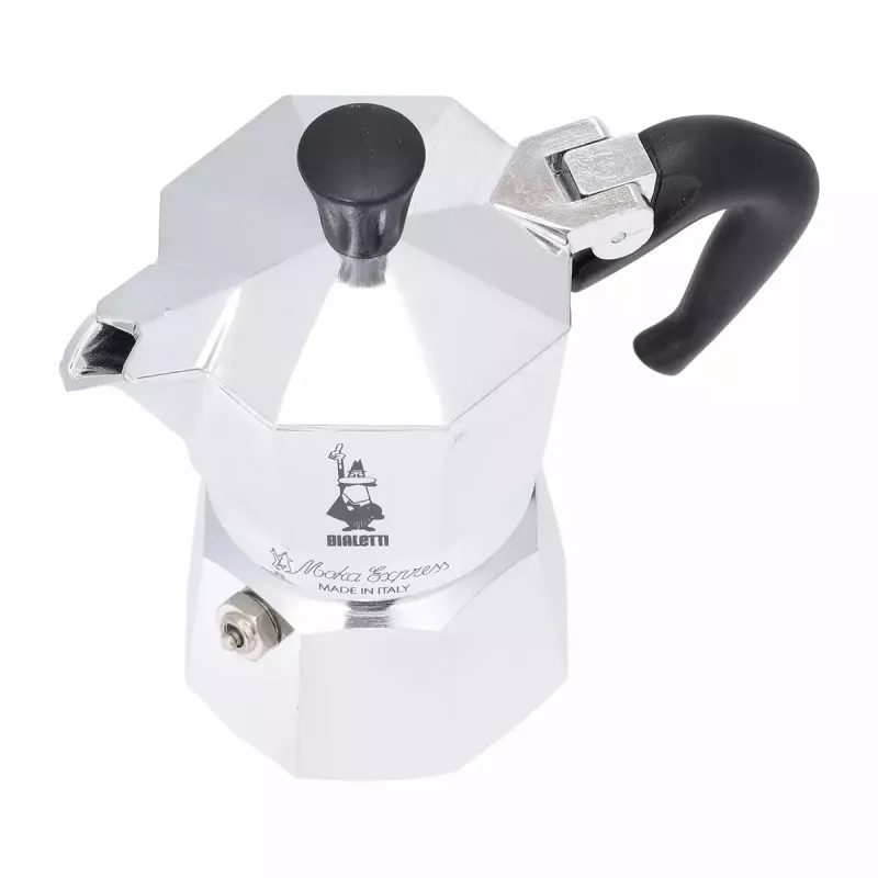 Mokapot BIALETTI Moka Express aluminium 2-kops (100 ml) zwart