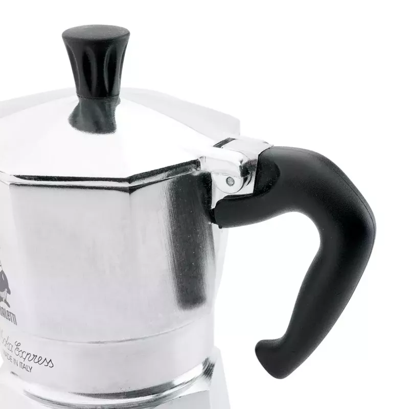 Mokapot BIALETTI Moka Express aluminium 2-kops (100 ml) zwart