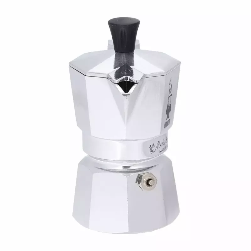 Mokapot BIALETTI Moka Express aluminium 2-kops (100 ml) zwart