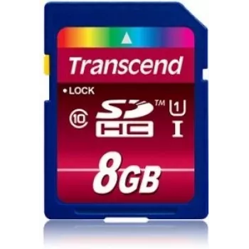 Flashgeheugen Transcend 8GB SDHC Class 10 UHS-I TS8GSDU1