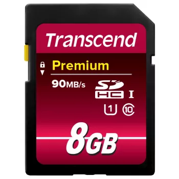 Flashgeheugen Transcend 8GB SDHC Class 10 UHS-I TS8GSDU1