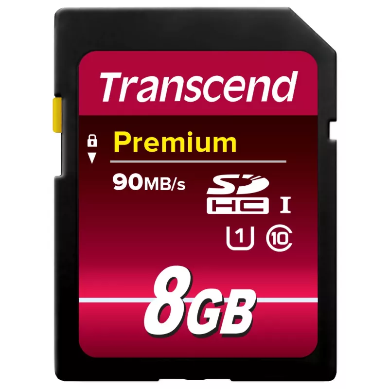 Flashgeheugen Transcend 8GB SDHC Class 10 UHS-I TS8GSDU1