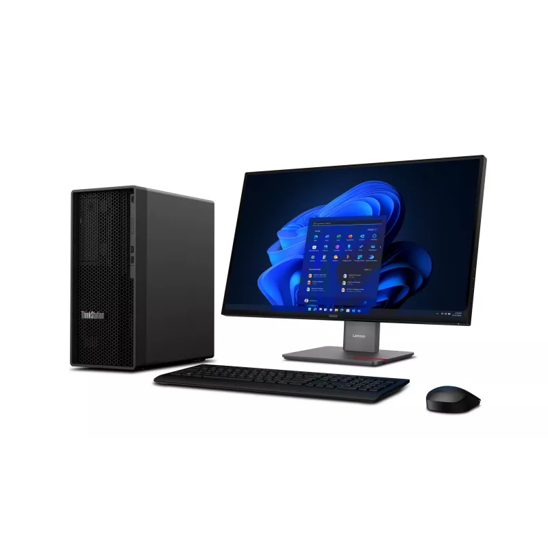 Lenovo ThinkStation P2 Tower Gen 2 Intel Core Ultra 9 285K 64 GB DDR5-SDRAM 1 TB SSD NVIDIA GeForce RTX 5060 Windows 11 Pro Workstation zwart