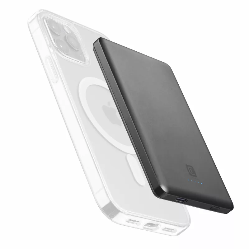 Cellularline Mag Lite 5000 5000mAh draadloze powerbank compatibel met MagSafe-technologie