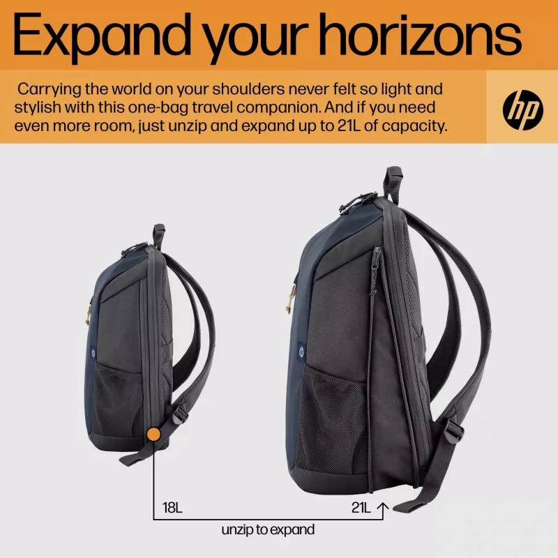 HP Travel 18 liter 15.6 Iron grijs laptoprugzak