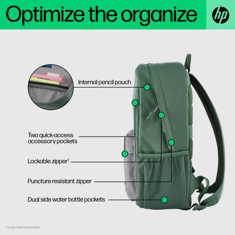 HP Campus Lavender rugzak, rugzak, 490 g