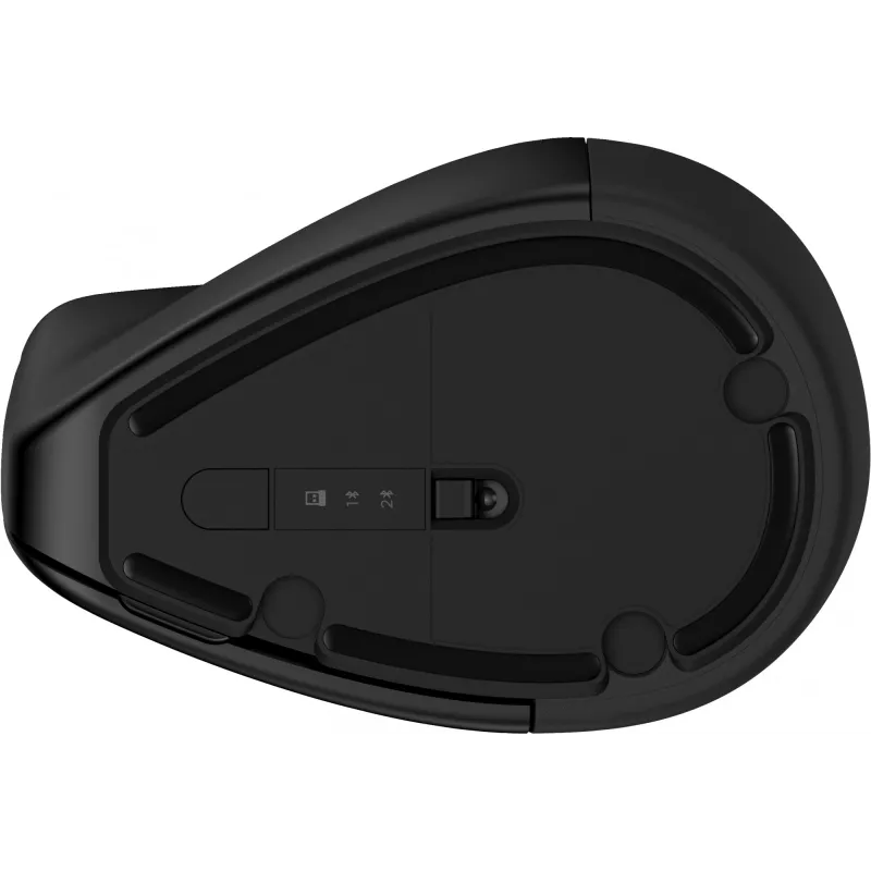 HP 920 ergonomische draadloze muis, rechtshandig, verticaal ontwerp, Bluetooth + USB Type-A, 4000 DPI, zwart