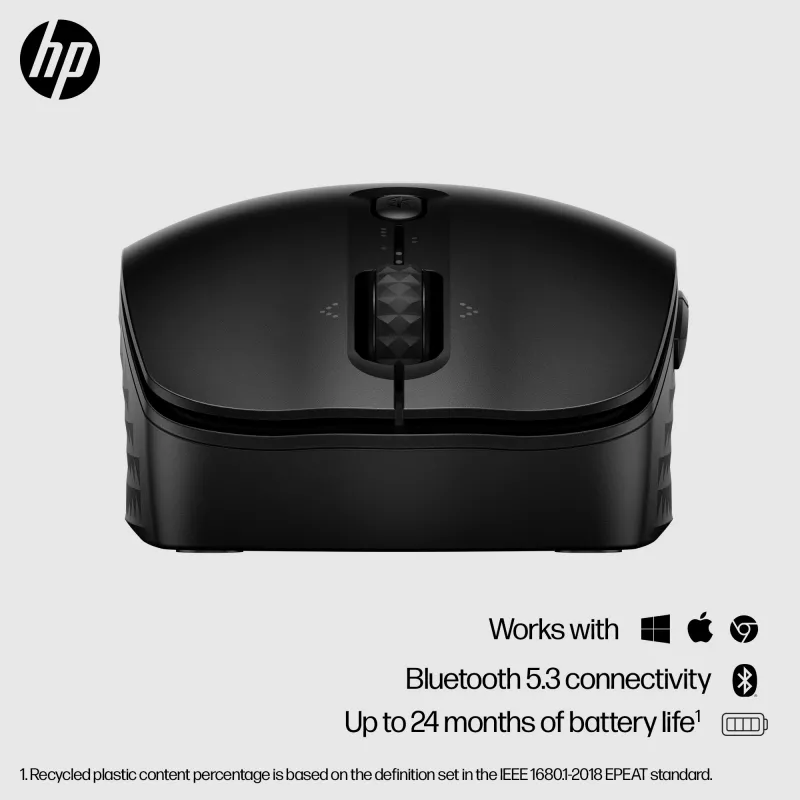HP 420 programmeerbare Bluetooth-muis, dubbelhandig, Bluetooth, 4000 DPI, zwart