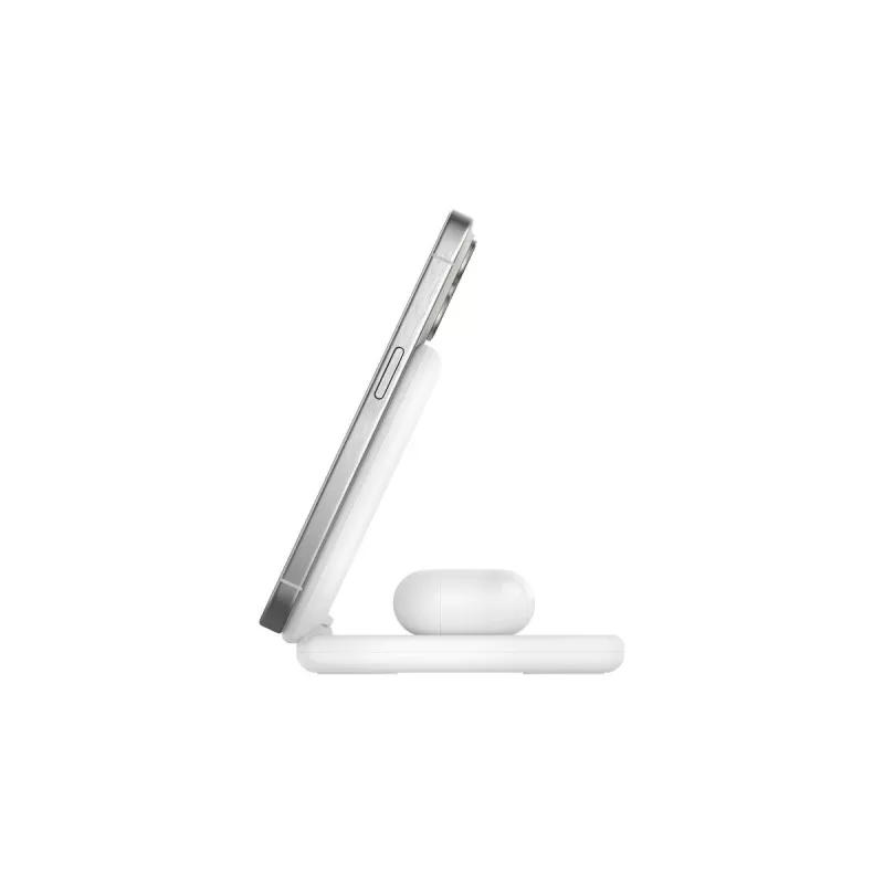 BELKIN Boostcharge Qi2 15w Magnetic 2in1 Standaard – wit