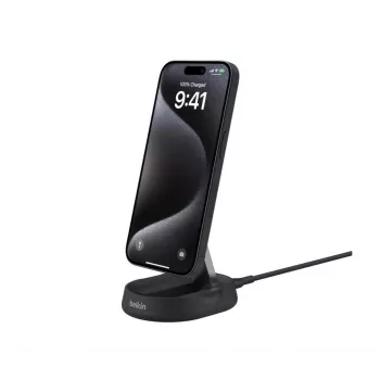BELKIN draadloos oplaadstation - BoostCharge Pro - Qi2 15 W - zwart