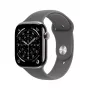 APPLE Watch Series 11 GPS + Cellular 46mm natuurlijk titanium behuizing met Stone Grey sportband M/L