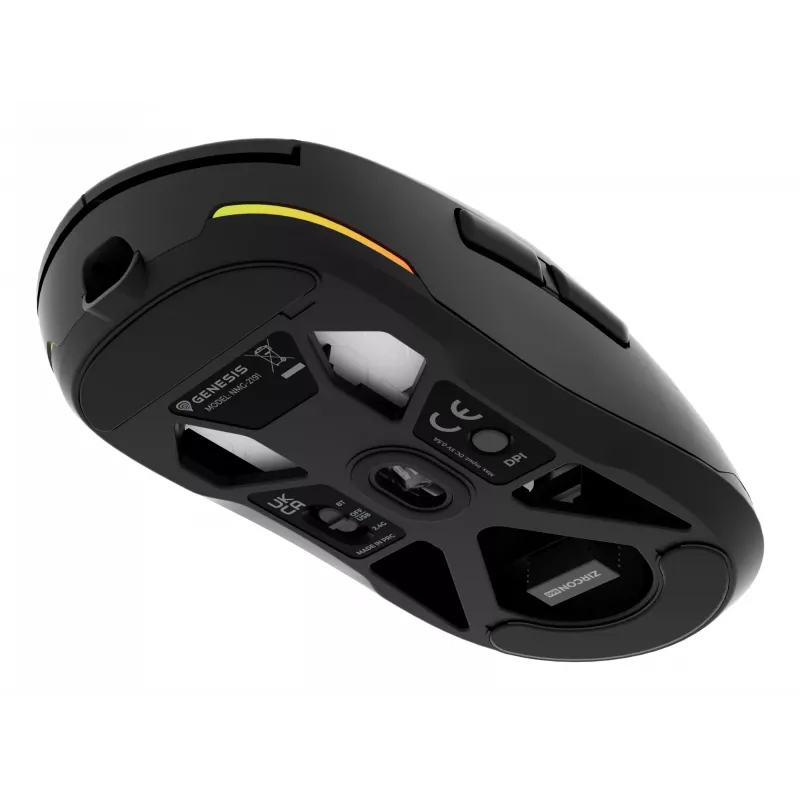GENESIS Zircon 660 muis gaming rechtshandig RF draadloos + Bluetooth + USB Type-A optisch 12000 DPI