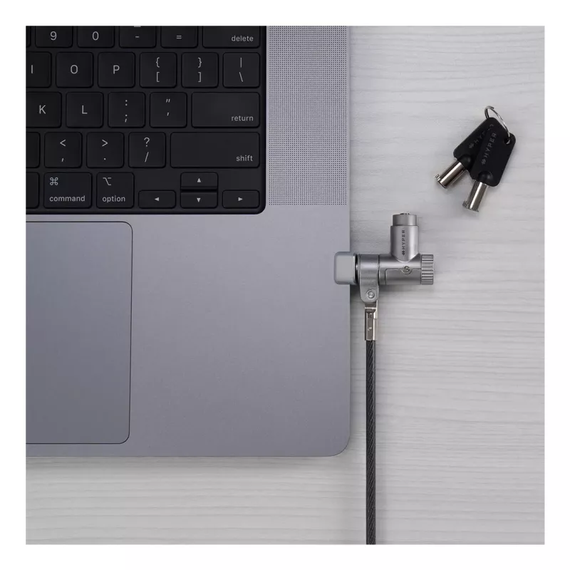 Kabelslot Targus HS5910GL Zilver 2m voor Laptop Sleutelslot
