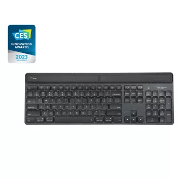 Targus Sustainable Energy Harvesting EcoSmart Toetsenbord Universeel Bluetooth QWERTY Noordse Zwart