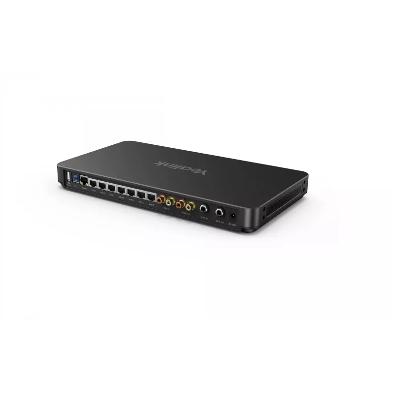 Yealink AVHub 1306011 audio-/videohub, 6,3 mm / RCA-luidsprekeraansluiting, 6,3 mm line-in en line-out, zwart