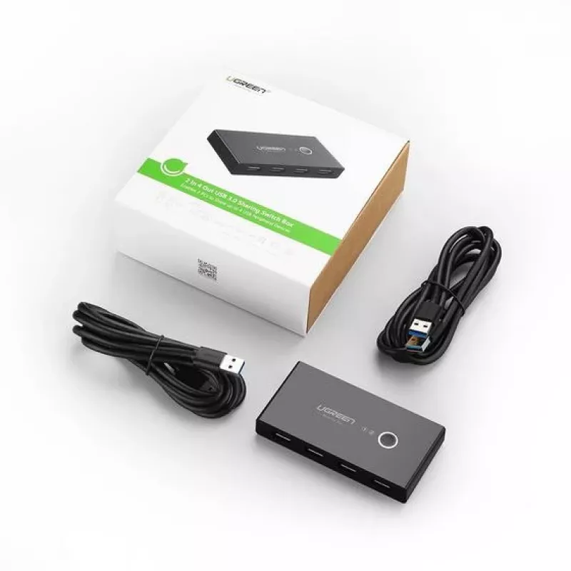 Ugreen 30768 Interface-hub USB 3.2 Gen 1 (3.1 Gen 1) Type-A 5000 Mbit/s Zwart