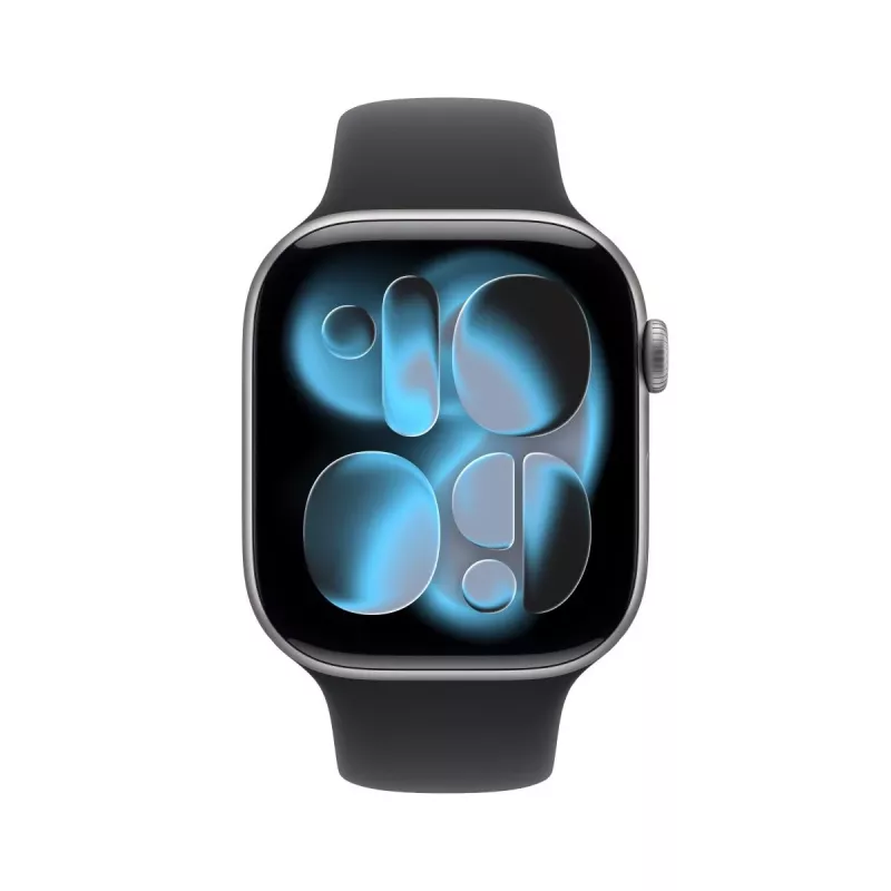 APPLE Watch Series 11 GPS + Cellular 46mm Space Grey aluminium behuizing met zwarte sportband S/M
