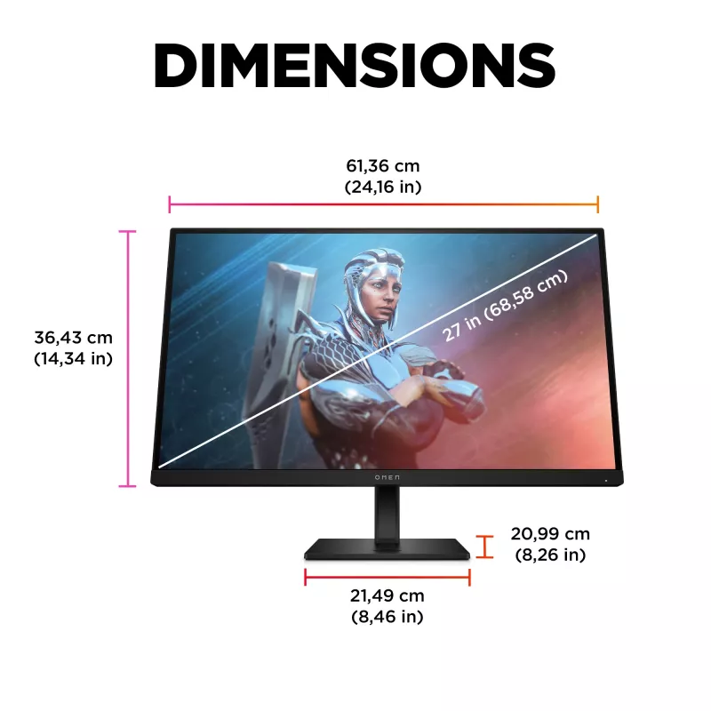 OMEN by HP 27 inch FHD 165Hz gamingmonitor - OMEN 27
