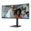 AOC CU34E4C computermonitor 86,4 cm (34 inch) 3440 x 1440 pixel Zwart
