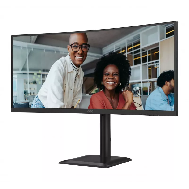 AOC CU34E4C computermonitor 86,4 cm (34 inch) 3440 x 1440 pixel Zwart