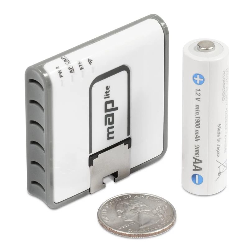 MIKROTIK Map Lite met 650 MHz CPU, 64 MB RAM, 1x LAN, geïntegreerde Dual
