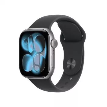 APPLE Watch Series 11 GPS + Cellular 42mm Space Grey aluminium behuizing met zwarte sportband M/L