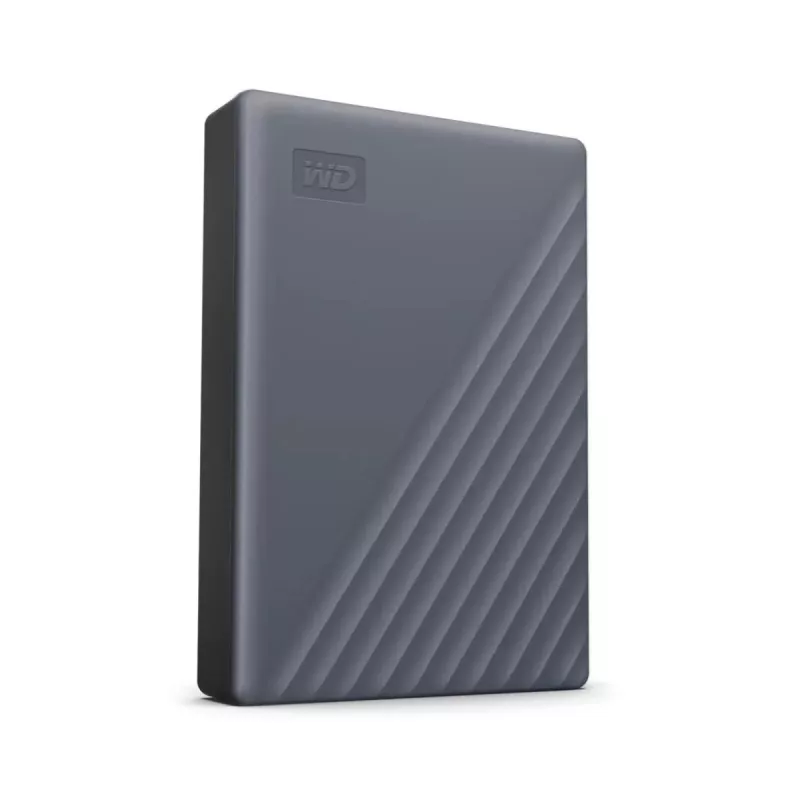 WESTERN DIGITAL draagbare harde schijf – My Passport – 4 TB – USB-C/A 3.2 Gen 1 – grijs