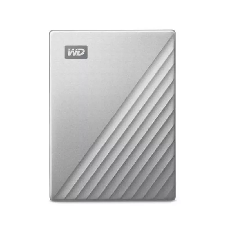WESTERN DIGITAL harde schijf - MY PASSPORT ULTRA - 1 TB - USB-C 3.2 Gen 1 - zilver