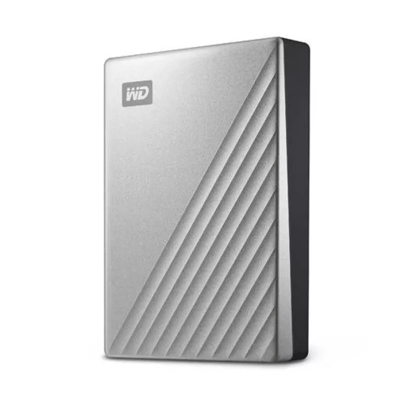 WESTERN DIGITAL harde schijf - MY PASSPORT ULTRA - 1 TB - USB-C 3.2 Gen 1 - zilver