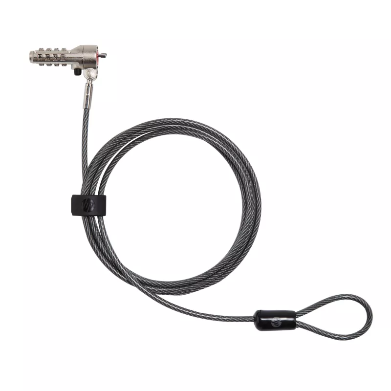 HP Essential Nano combinatiekabelslot, 1,83 m, combinatieslot, roestvrijstaal