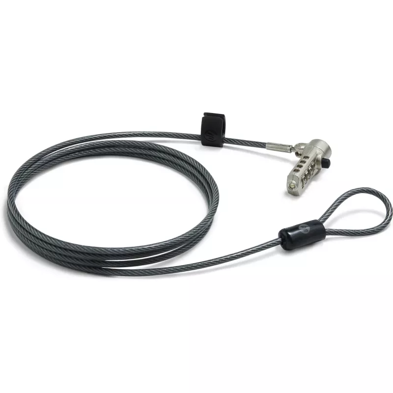 HP Essential Nano combinatiekabelslot, 1,83 m, combinatieslot, roestvrijstaal