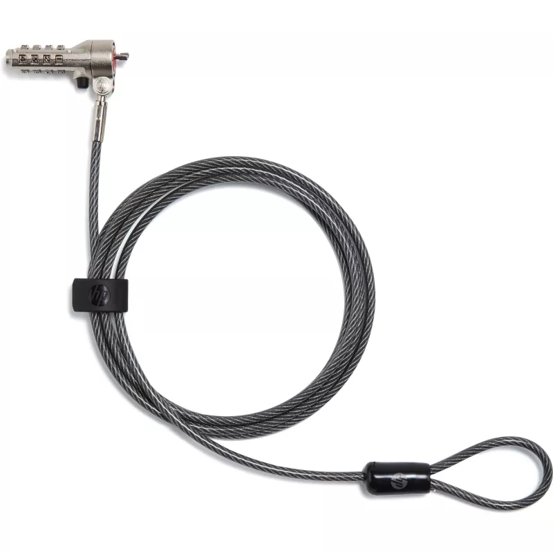 HP Essential Nano combinatiekabelslot, 1,83 m, combinatieslot, roestvrijstaal