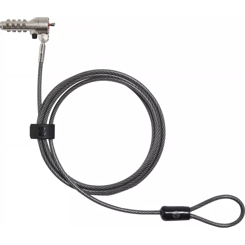 HP Essential Nano combinatiekabelslot, 1,83 m, combinatieslot, roestvrijstaal