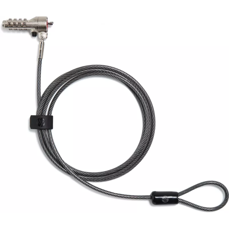 HP Essential Nano combinatiekabelslot, 1,83 m, combinatieslot, roestvrijstaal