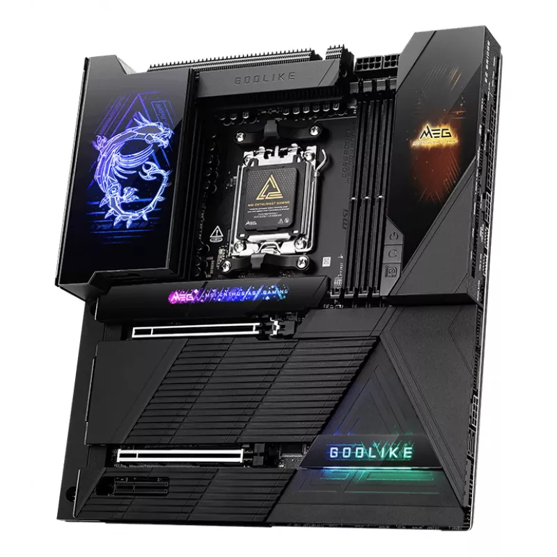 Moederbord MSI MEG X870E GODLIKE — X870E-chipset, AM5-socket, ATX, DDR5-ondersteuning