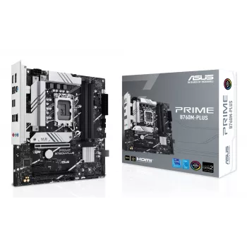 Moederbord ASUS PRIME B760M-PLUS — Intel B760, LGA 1700, micro-ATX, DDR5, 4 DIMM, 192 GB, 2,5 Gb LAN, 2x M.2
