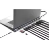 Dock/hub Manhattan USB-C 10 poorten 4K 60Hz Power Delivery