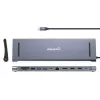 Dock/hub Manhattan USB-C 10 poorten 4K 60Hz Power Delivery