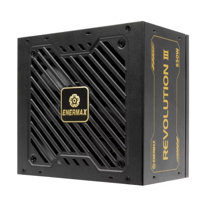 ENERMAX Revolution III ERV850G-AHG-MAC voeding 850 W, 80 PLUS Gold, volledig modulair, ATX, zwart