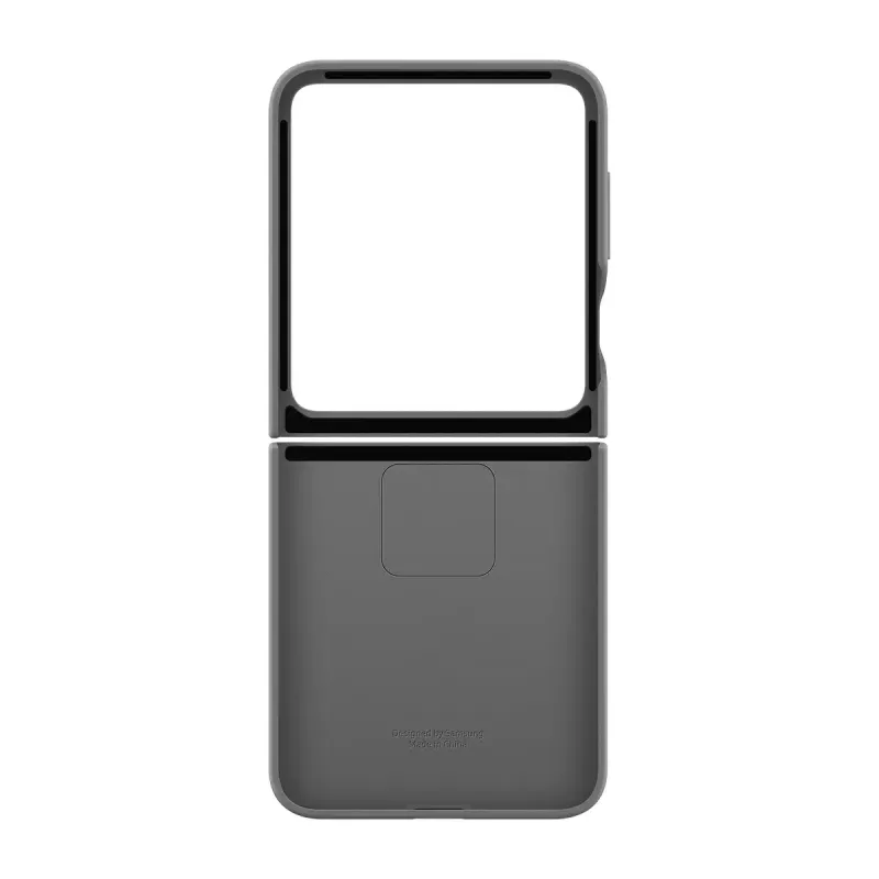 Samsung EF-PF741TJEGWW siliconen hoesje met ring voor Galaxy Z Flip6, grijs
