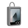 Samsung EF-PF741TJEGWW siliconen hoesje met ring voor Galaxy Z Flip6, grijs