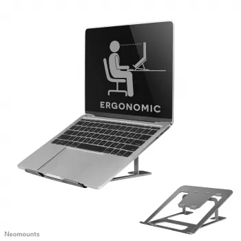 Neomounts NSLS085 grijs laptopstandaard 10-17 inch - opvouwbaar - compact - universeel