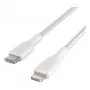 BELKIN Lightning-naar-USB-C-kabel gevlochten 1m wit