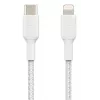 BELKIN Lightning-naar-USB-C-kabel gevlochten 1m wit