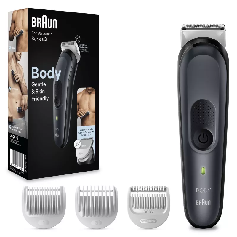 Braun BodyGroomer 3 BG3340 zwart, grijs