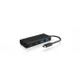 ICY BOX IB-HUB1426-CPD USB 3.2 Gen 1 (3.1 Gen 1) Type-C 5000 Mbit/s zwart