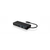 ICY BOX IB-HUB1426-CPD USB 3.2 Gen 1 (3.1 Gen 1) Type-C 5000 Mbit/s zwart