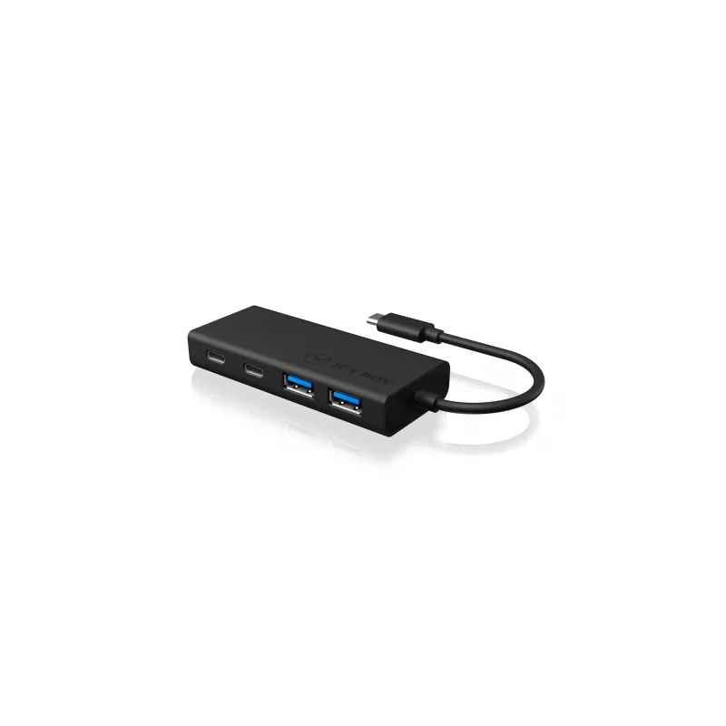 ICY BOX IB-HUB1426-CPD USB 3.2 Gen 1 (3.1 Gen 1) Type-C 5000 Mbit/s zwart